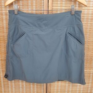 ♤ Athleta Rip Stop Skort with Pockets in Asphalt Gray Size 8